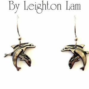 Leighton Lam Gold Dolphin Earrings